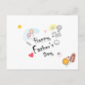 Fijne Vaderdag! met de hand getekend Briefkaart (Voorkant)