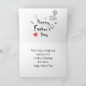 Fijne Vaderdag! met de hand getekend Kaart (Binnen)