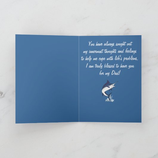 Fijne Vaderdag met Marlin Kaart (Binnen)