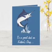 Fijne Vaderdag met Marlin Kaart (Gele Bloem)