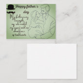 Fijne Vaderdag Notitiekaartje (Voorkant / Achterkant)