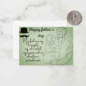 Fijne Vaderdag Notitiekaartje (Voorkant / Achterkant in situ)