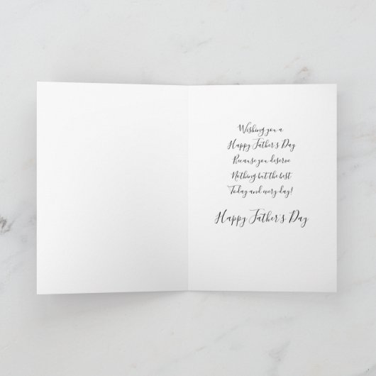 Fijne Vaderdag Oom/Eervader Kaart (Binnen)