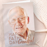 Fijne Vaderdag opa! Moderne eenvoudige groet Kaart<br><div class="desc">Dit eenvoudige en moderne ontwerp bestaat uit serif typografie. 'Happy Vaderdag,  opa' in moderne en eenvoudige typografie. Dit is een perfect wenskaart voor je grootvader,  opa,  grampa,  opa,  lolo op vaderdag.</div>
