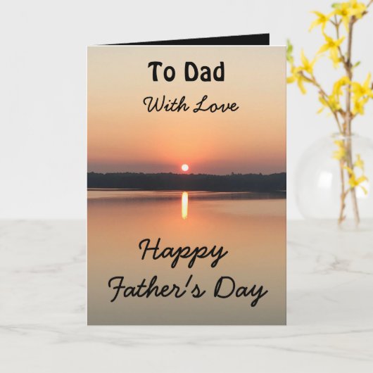 Fijne Vaderdag pap met liefdessoor Kaart (Gele Bloem)