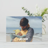 Fijne vaderdag Pap Volledige fotovaderdag Feestdagenkaart (Staand voorkant)