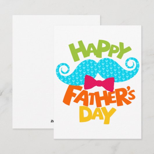 "Fijne Vaderdag, Papa: Een Feest van Liefde" Feestdagenkaart (Voorkant / Achterkant)