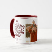 Fijne Vaderdag | Papa Foto Koffie Mok (Voorkant links)