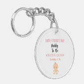 Fijne Vaderdag papa om Sleutelhanger te zijn (Voorkant Links)