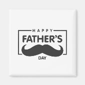 Fijne Vaderdag snor | Magneet (Voorkant)