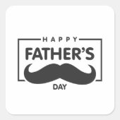 Fijne Vaderdag snor | STICKER (Voorkant)