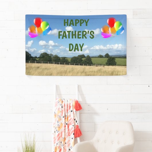 Fijne vaderdag spandoek (Insitu)