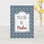 Fijne Vaderdag Spanish Vaderdag Verzending Kaart (Gele Bloem)