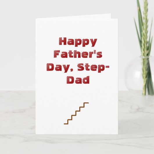 Fijne Vaderdag, stiefvader Kaart (Voorkant)