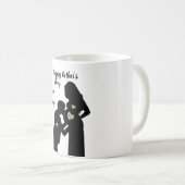 Fijne vaderdag Vader van bult Koffiemok (Voorkant rechts)