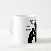 Fijne vaderdag Vader van bult Koffiemok (Voorkant links)