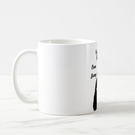 Fijne vaderdag Vader van bult Koffiemok (Links)