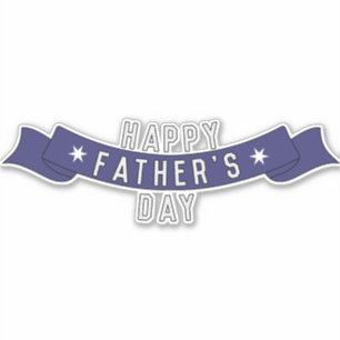 Fijne vaderdag-Vaderdag cadeaudecoratie Sticker