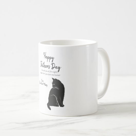 Fijne Vaderdag van Cat Koffiemok (Voorkant rechts)