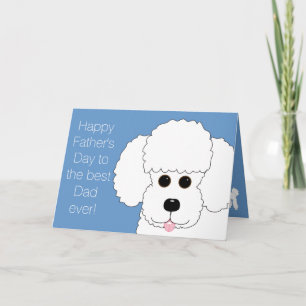 Fijne Vaderdag van de Fur Kind Poodle Card Kaart