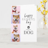 Fijne Vaderdag van de hond Kaart (Gele Bloem)