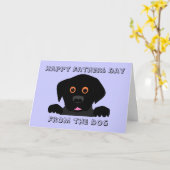 Fijne vaderdag, van de hond kaart (Gele Bloem)