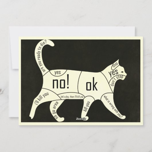 Fijne vaderdag van de kat grappig feestdagenkaart (Achterkant)