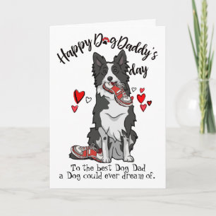Fijne Vaderdag van je Border Collie Kaart