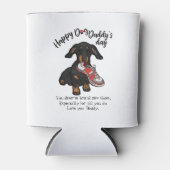 Fijne Vaderdag van je Dachshund Dog Blikjeskoeler (Voorkant)
