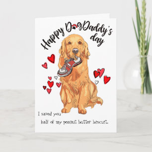 Fijne Vaderdag van je Golden Retriever Kaart