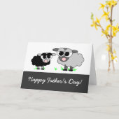 Fijne Vaderdag! Van je kleine zwarte schaap Kaart (Gele Bloem)