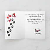 Fijne Vaderdag van je liefdevolle poedel Kaart (Binnen)