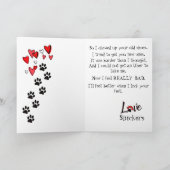 Fijne Vaderdag van je teckel Kaart (Binnen)