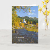 Fijne Vaderdag, van je zoon Kaart (Gele Bloem)