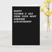 Fijne vaderdag van uw Geweldige prestatie Kaart (Gele Bloem)