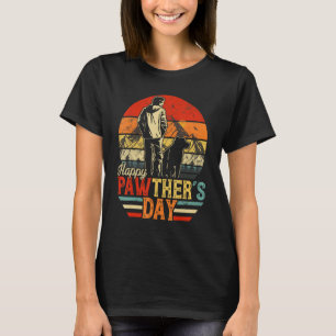 Fijne Vaderdag Vintage Hond Vader Huisdier Papa Pa T-shirt