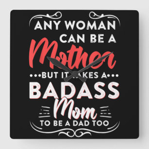 Fijne Vaderdag voor de beste alleenstaande moeder Vierkante Klok