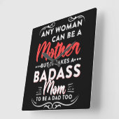 Fijne Vaderdag voor de beste alleenstaande moeder Vierkante Klok (Hoek)