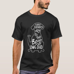 Fijne Vaderdag voor de beste hond vader Funny Dog T-shirt