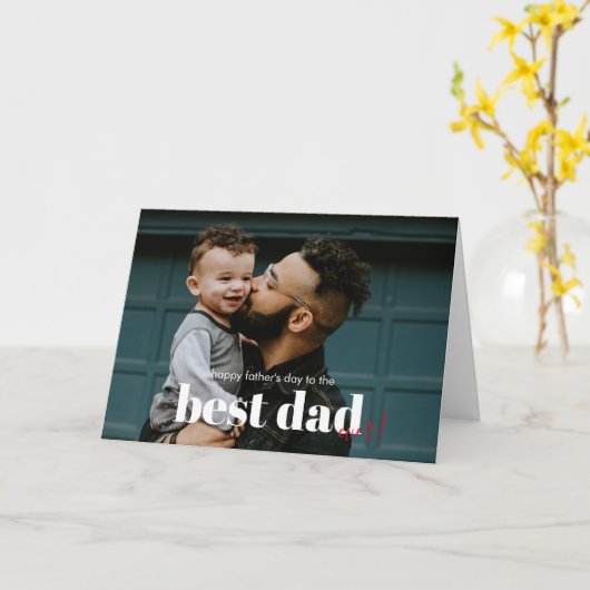 Fijne Vaderdag voor de Beste Vader Ooit Groet Kaart (Gele Bloem)