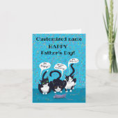 Fijne Vaderdag voor de katten Kaart (Voorkant)