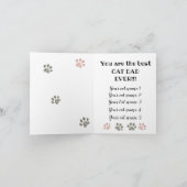 Fijne Vaderdag voor de katten Kaart (Binnen)