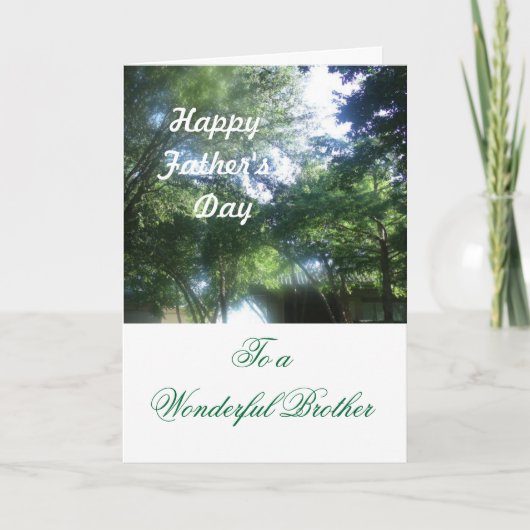 Fijne vaderdag voor een geweldige broer kaart (Voorkant)