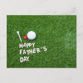 Fijne Vaderdag voor golfer Briefkaart