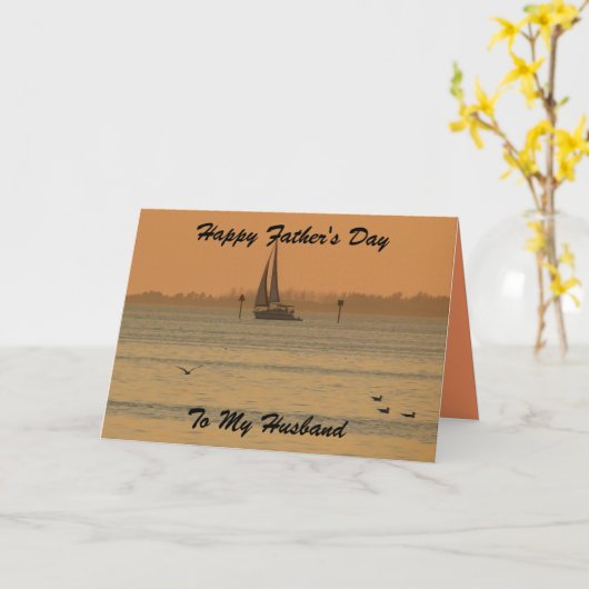 Fijne Vaderdag voor mijn man Kaart (Gele Bloem)