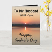 Fijne Vaderdag voor mijn man met liefdeskaart Kaart (Gele Bloem)