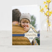 Fijne Vaderdag voor Papa Aangepaste Foto Kaart (Gele Bloem)