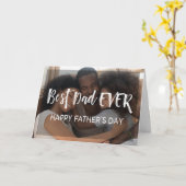 Fijne Vaderdag voor papa | Moderne twee foto's Kaart (Gele Bloem)