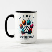 Fijne Vaderdag Waterverf Hond Papa Mok (Links)