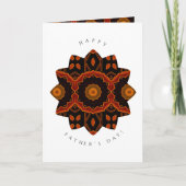 Fijne vaderdag Wenskaart van de Floral Seal Kaart (Voorkant)